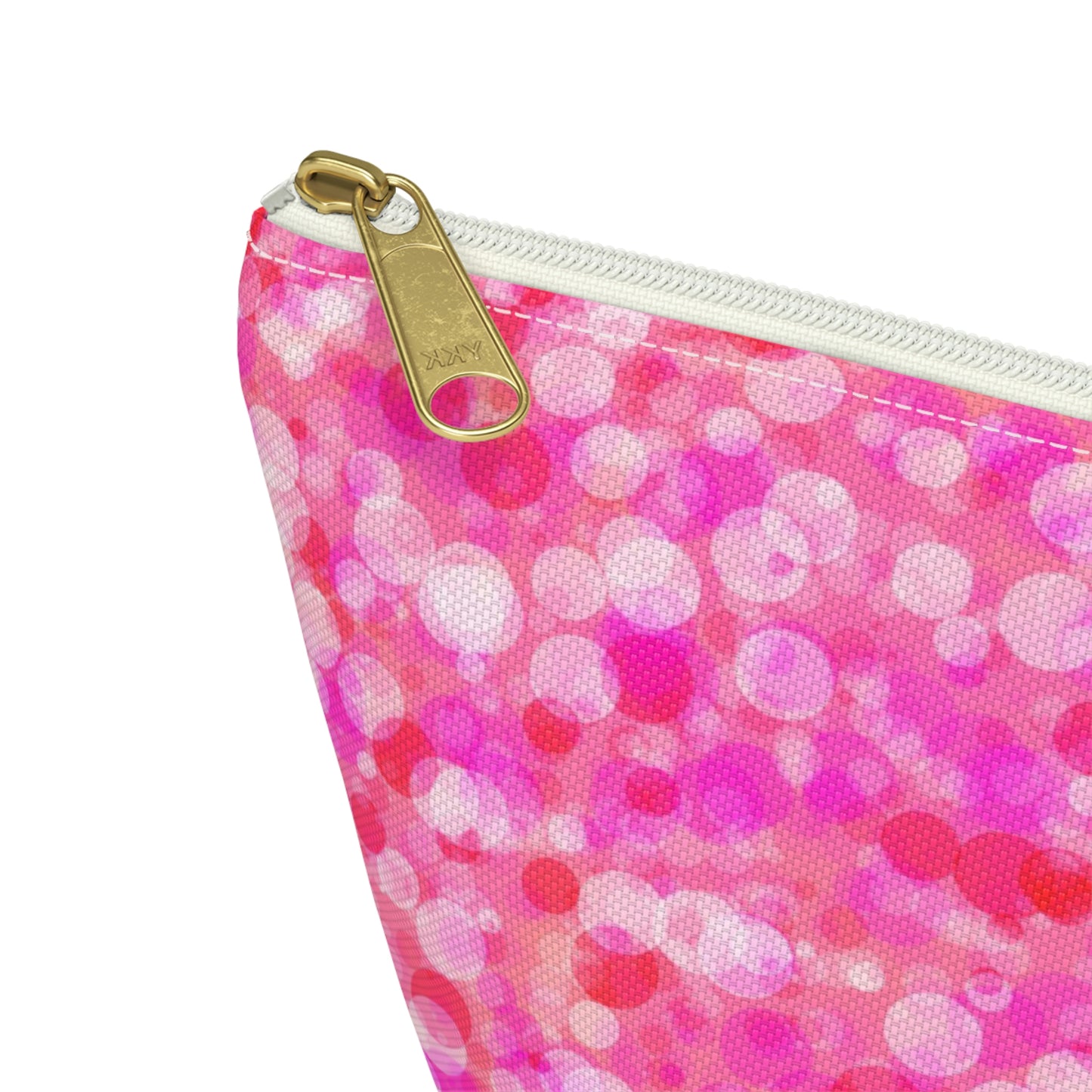 Poppin Pink Accessory Pouch w T-bottom