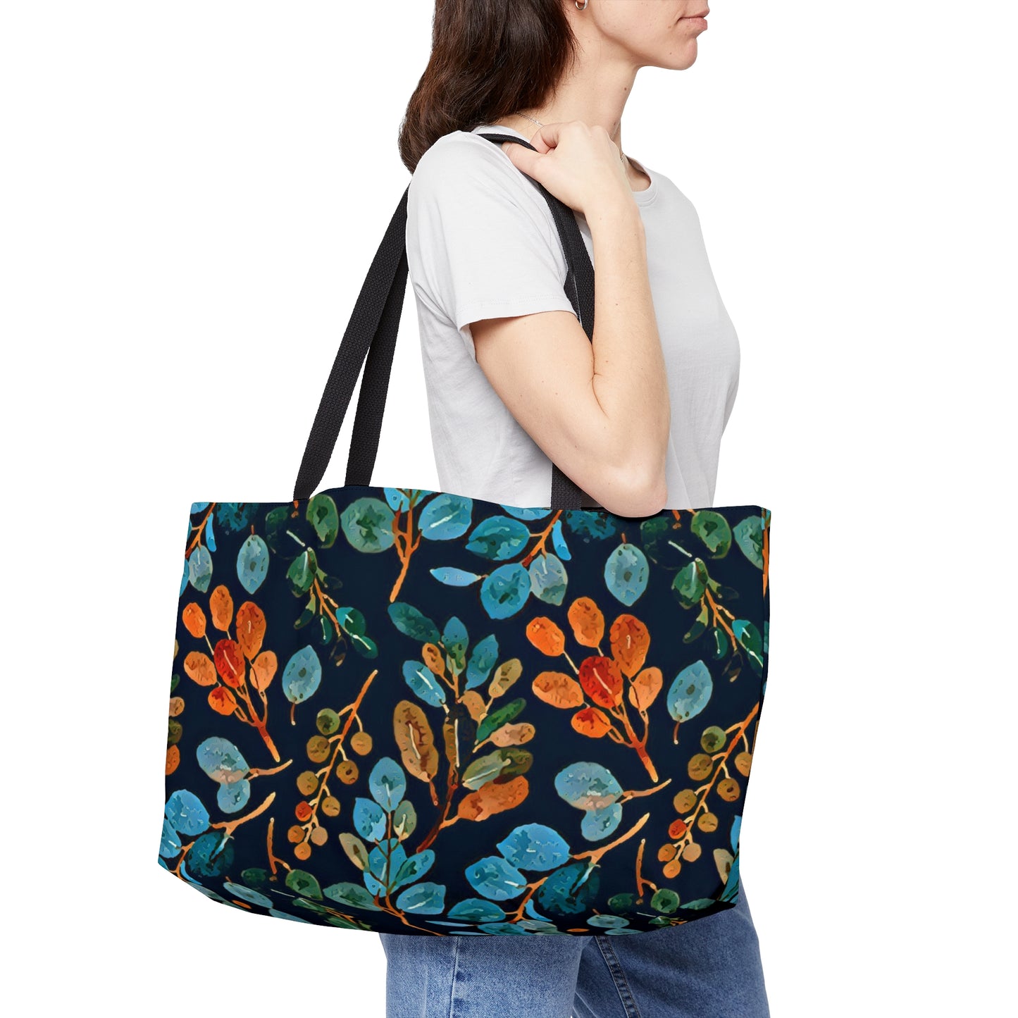 Picadee Navy Floral  Weekender Tote Bag