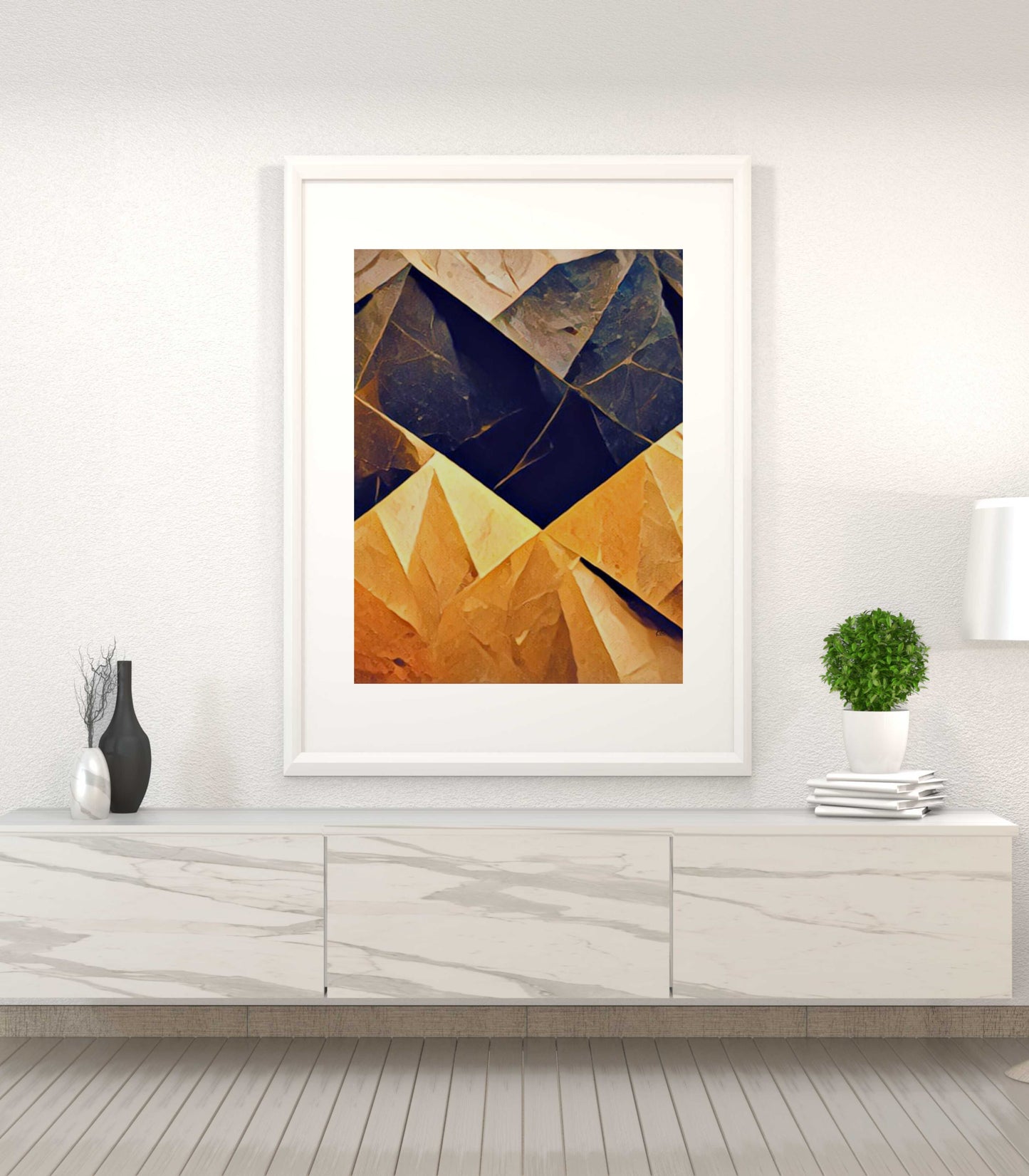 Slated Abstract Art Poster