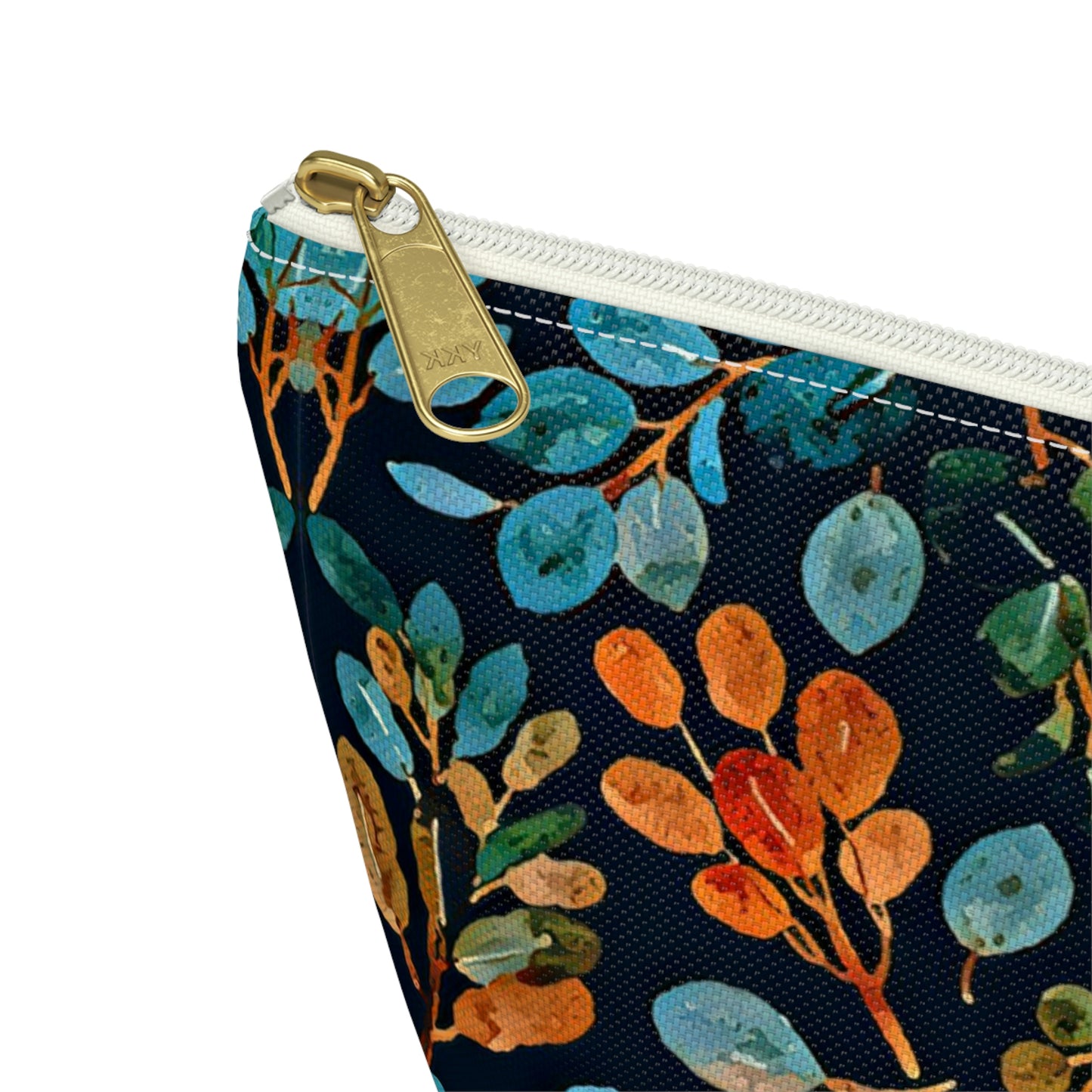 Picadee Navy Floral Accessory Pouch w T-bottom