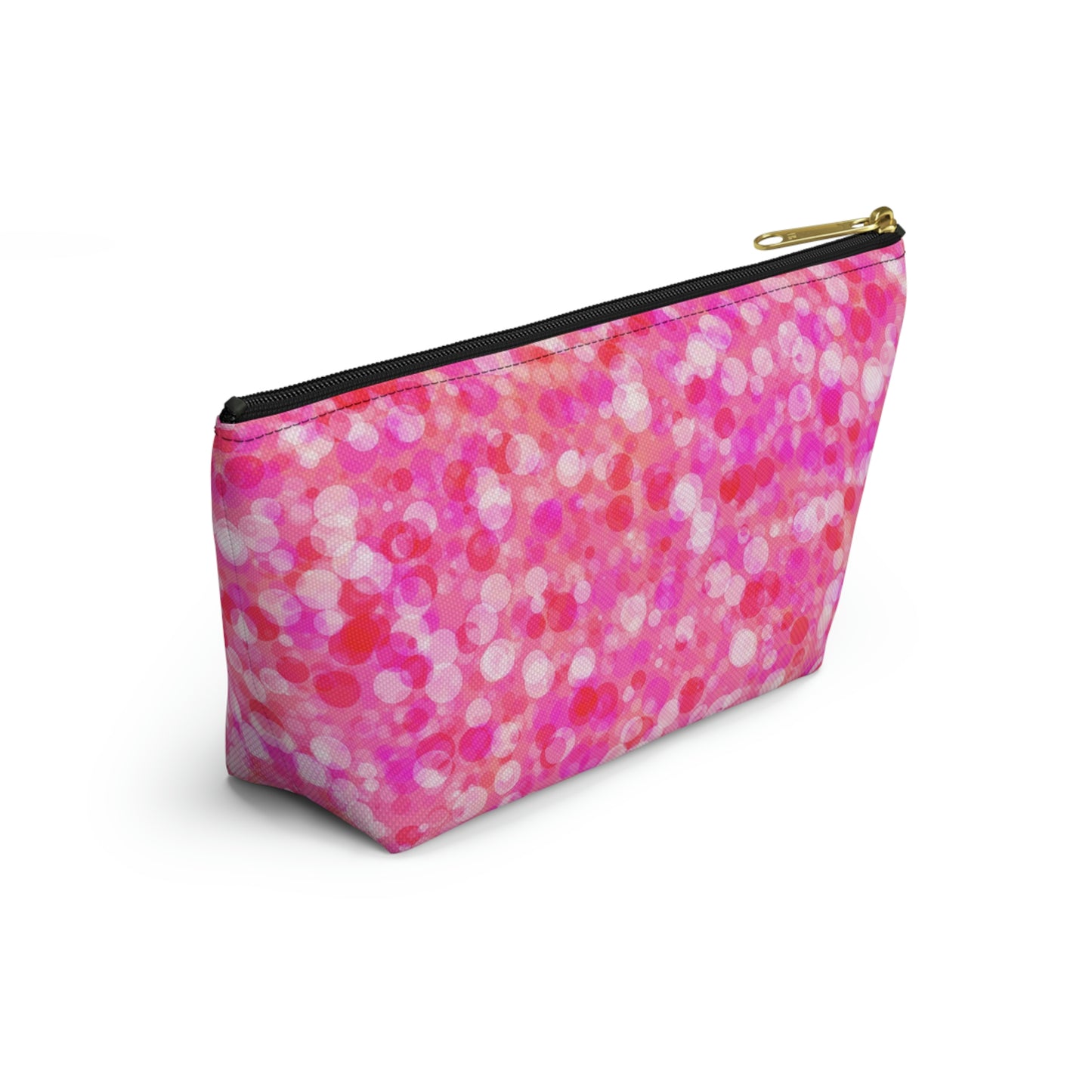 Poppin Pink Accessory Pouch w T-bottom