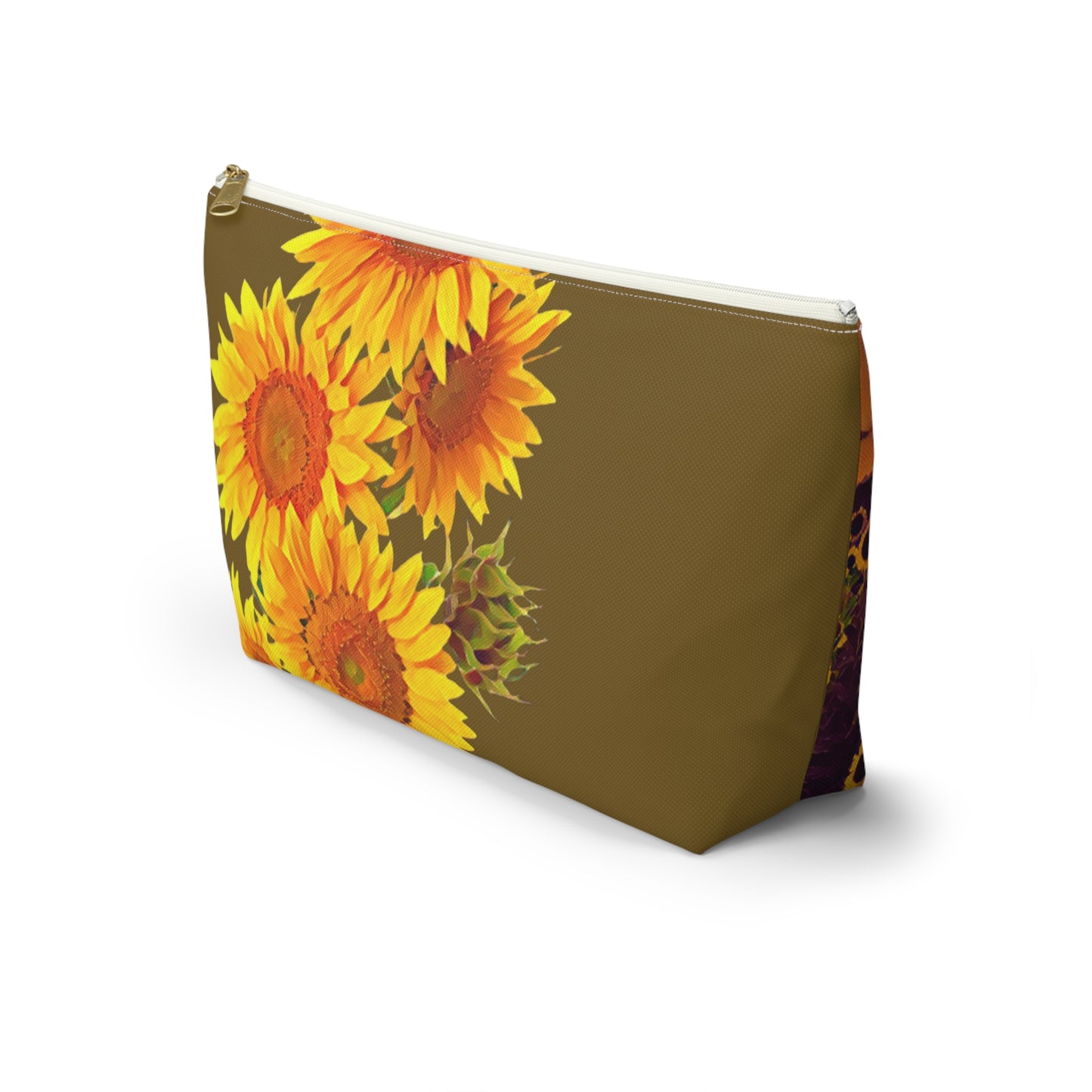 Sunflower Field Accessory Pouch w T-bottom