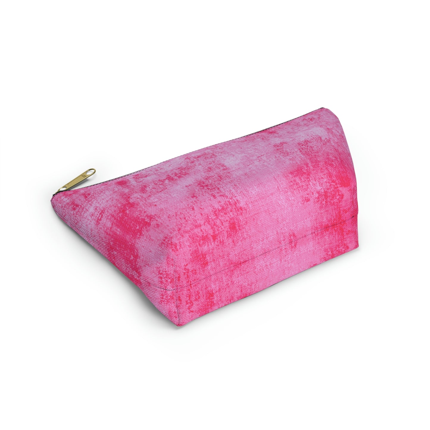 Pink Grunge Accessory Pouch w T-bottom