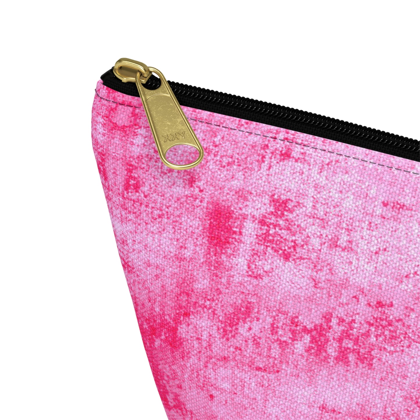 Pink Grunge Accessory Pouch w T-bottom