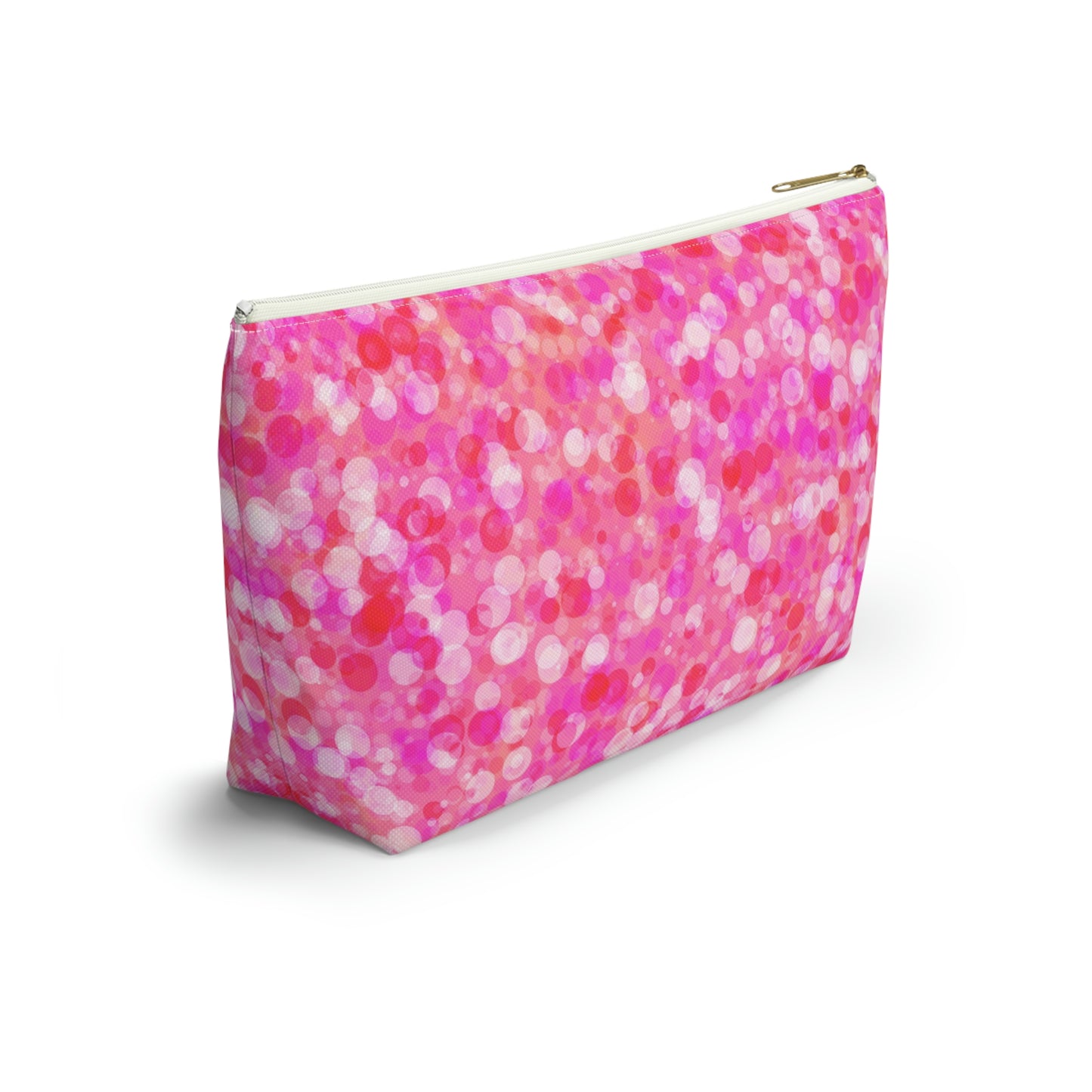 Poppin Pink Accessory Pouch w T-bottom