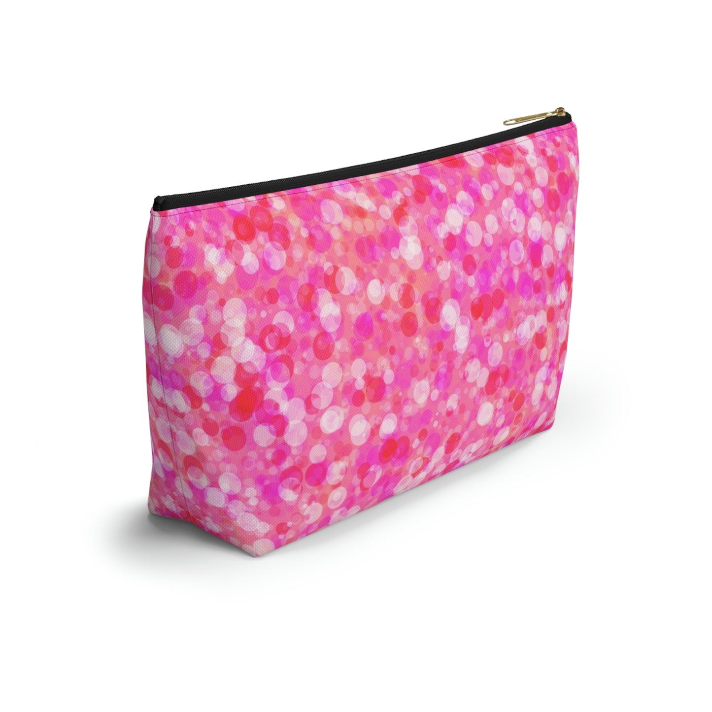 Poppin Pink Accessory Pouch w T-bottom