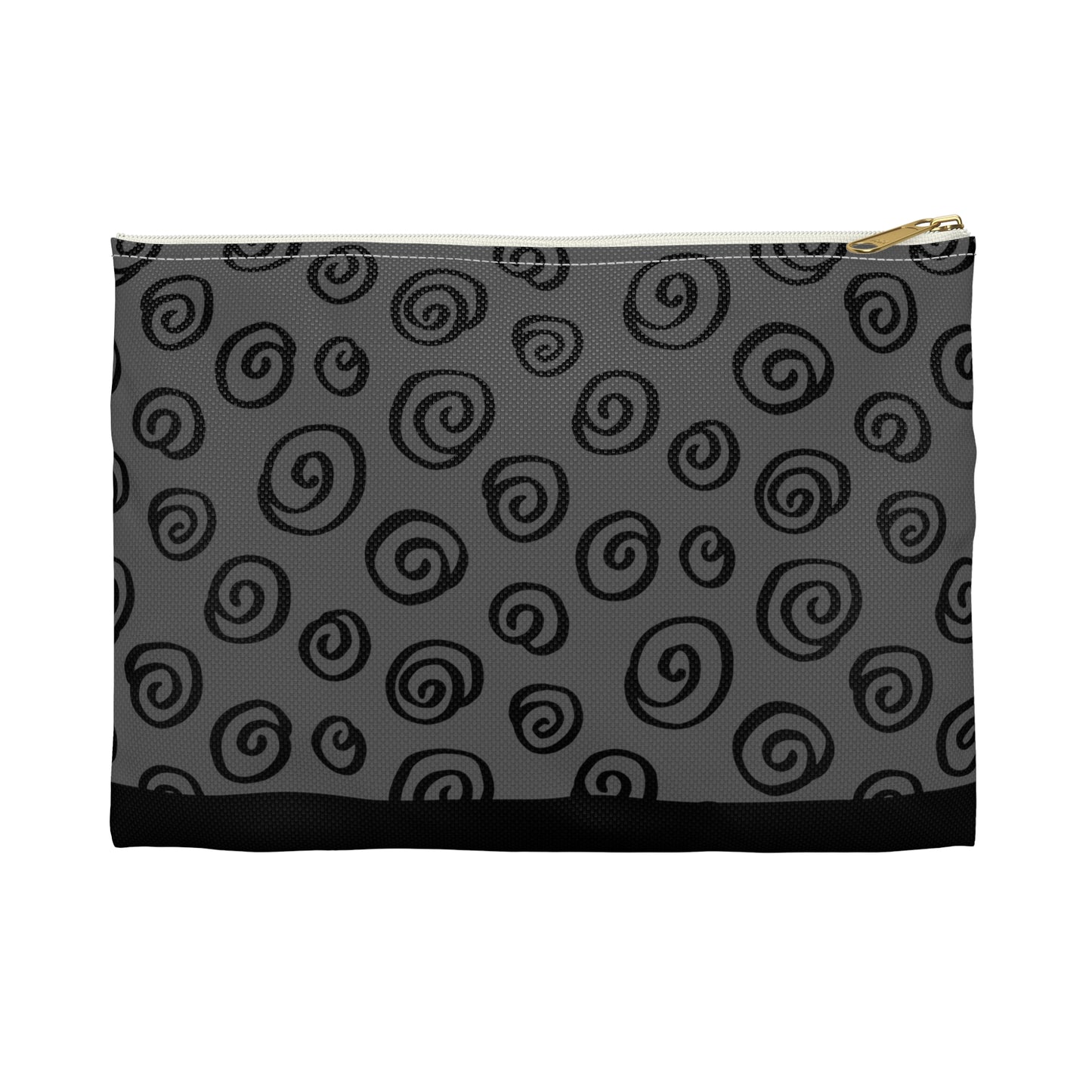 Black Swirl Charcoal Accessory Pouch