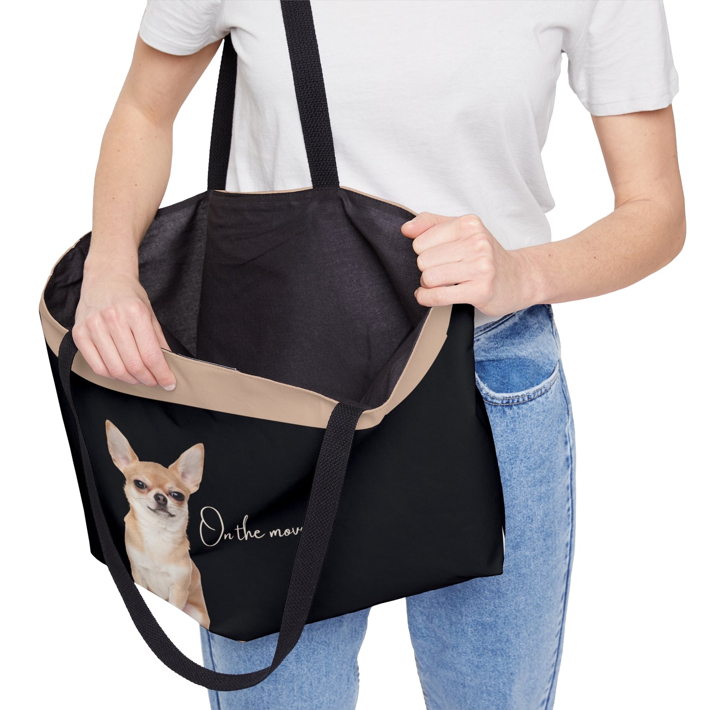 Chihuahua On the Move Weekender Tote Bag