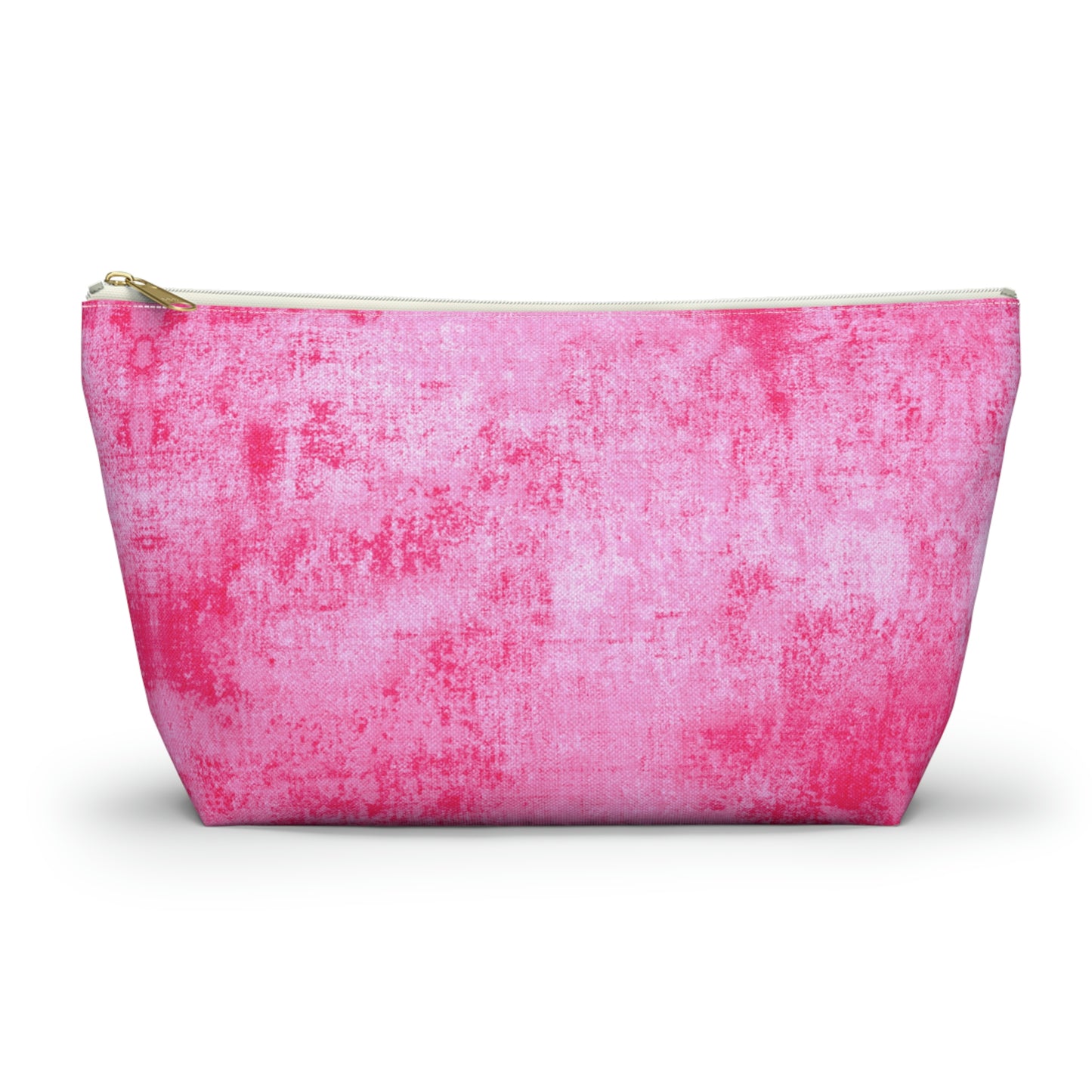 Pink Grunge Accessory Pouch w T-bottom