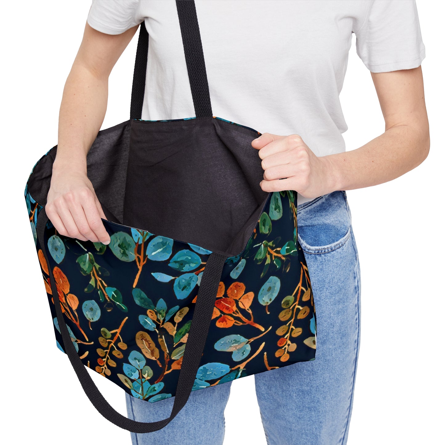 Picadee Navy Floral  Weekender Tote Bag