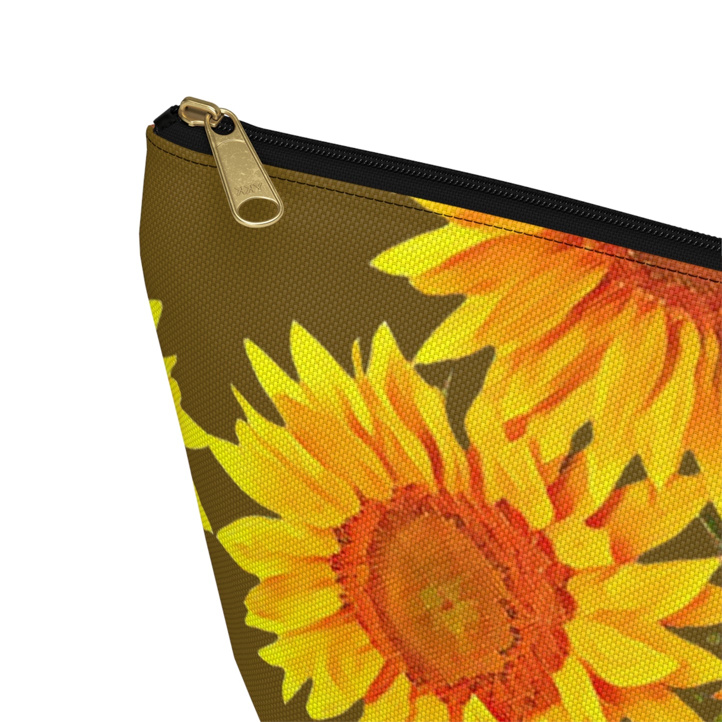 Sunflower Field Accessory Pouch w T-bottom