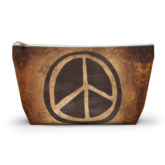 Peace Accessory Pouch w T-bottom