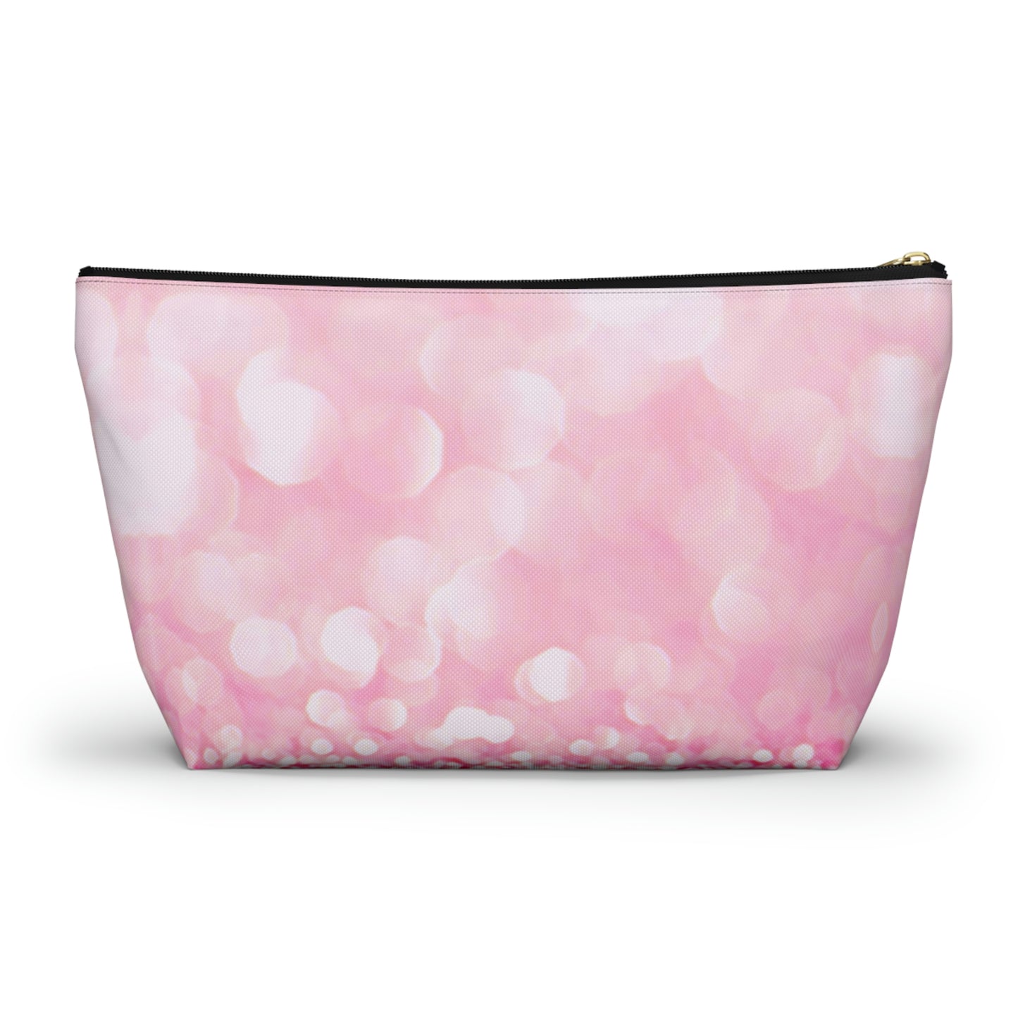 Petal Pink Sparkle  Accessory Pouch w T-bottom