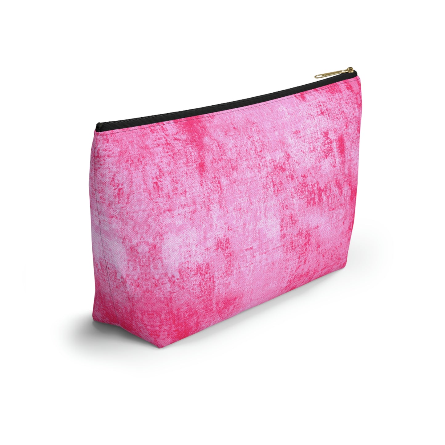 Pink Grunge Accessory Pouch w T-bottom