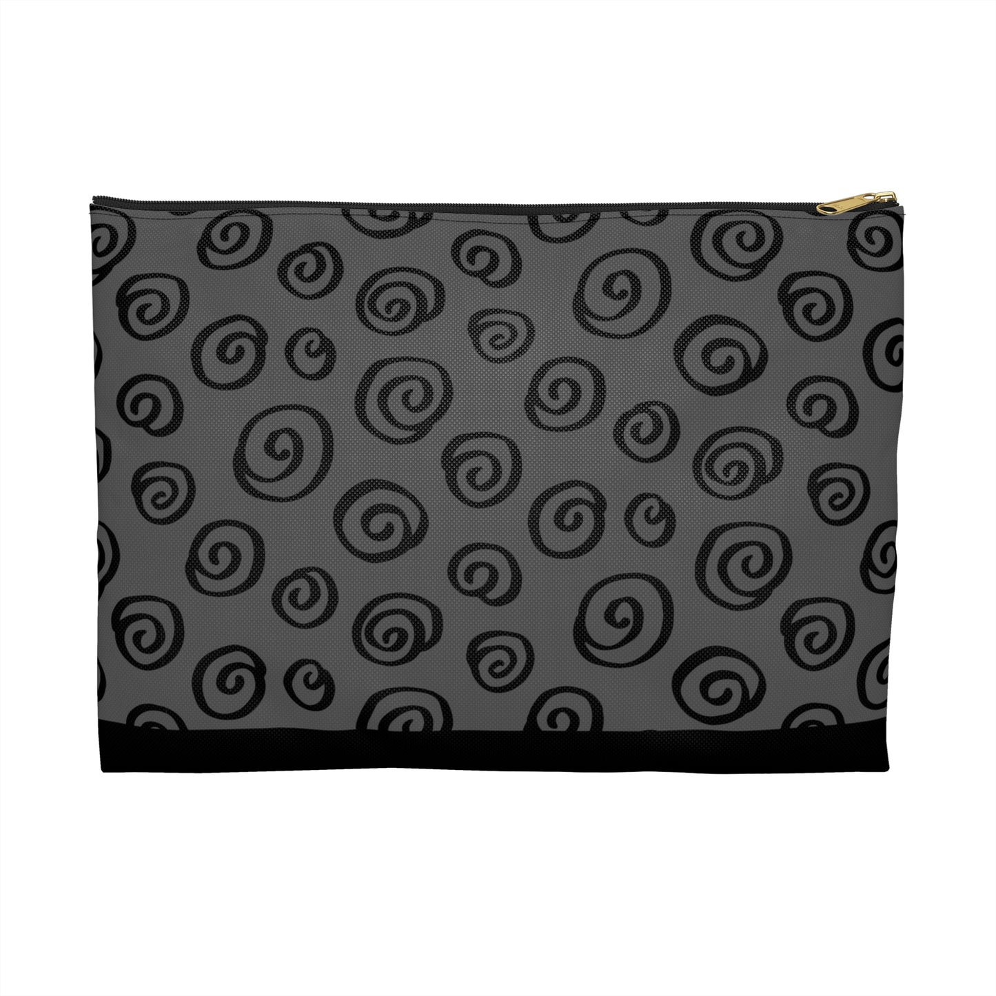 Black Swirl Charcoal Accessory Pouch