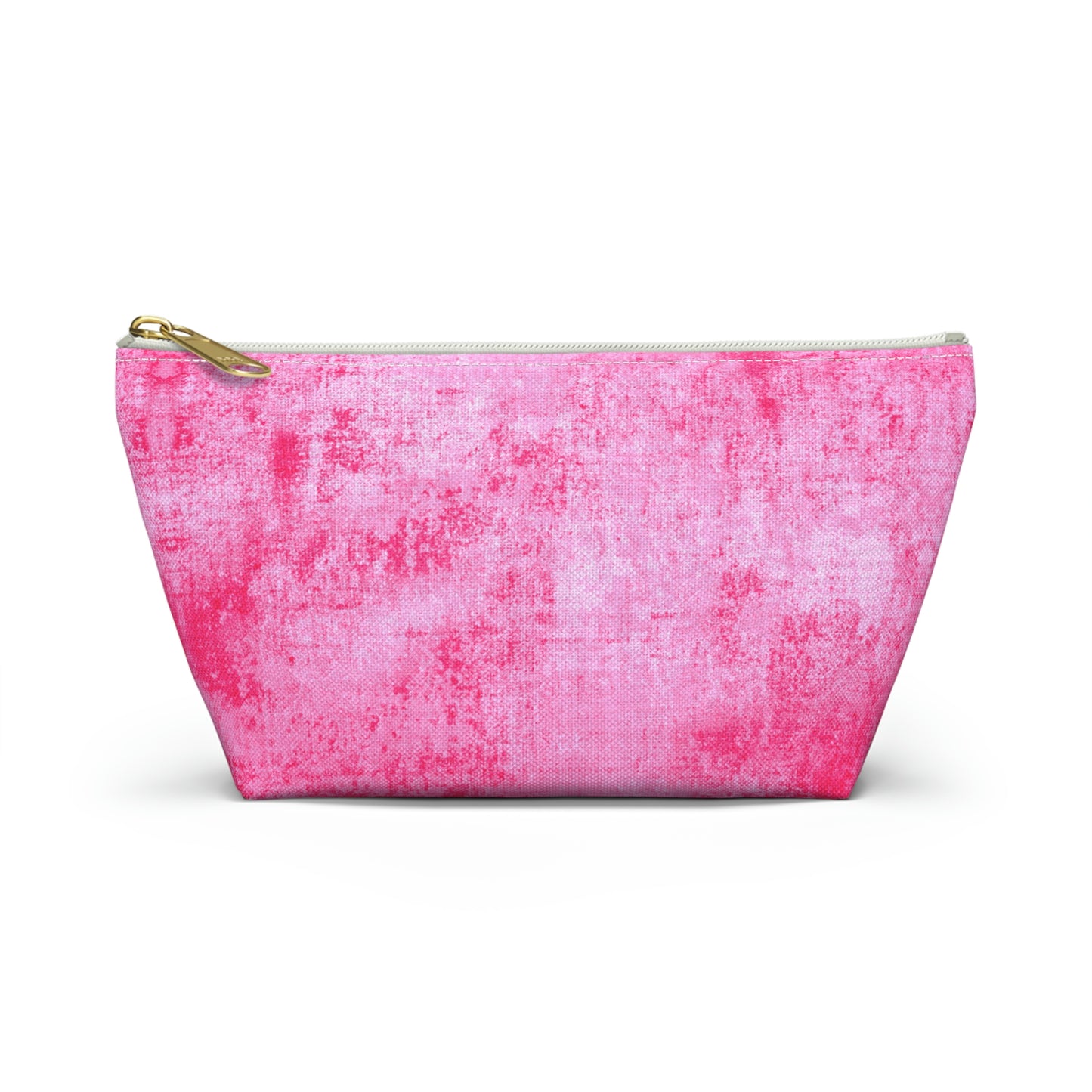 Pink Grunge Accessory Pouch w T-bottom