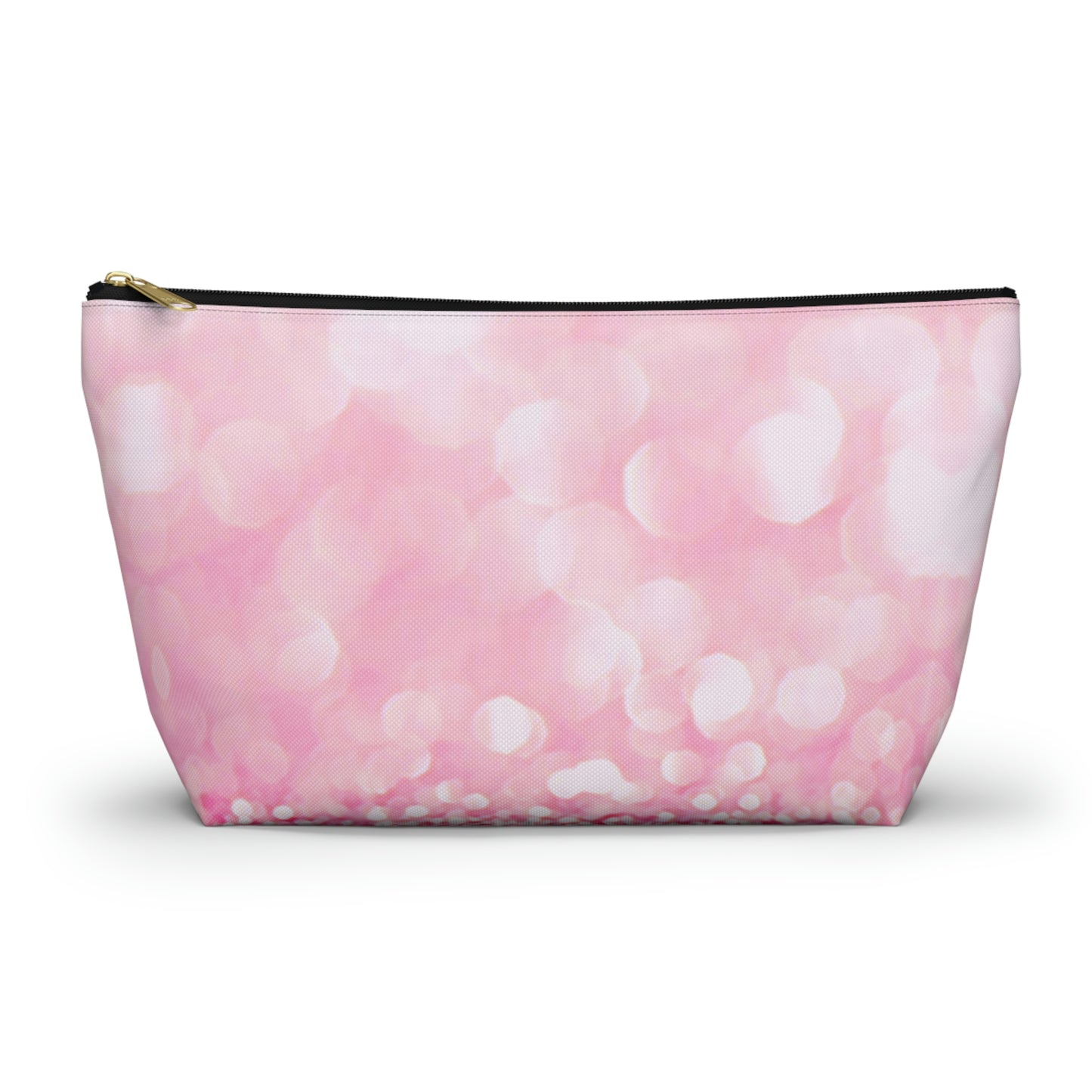 Petal Pink Sparkle  Accessory Pouch w T-bottom