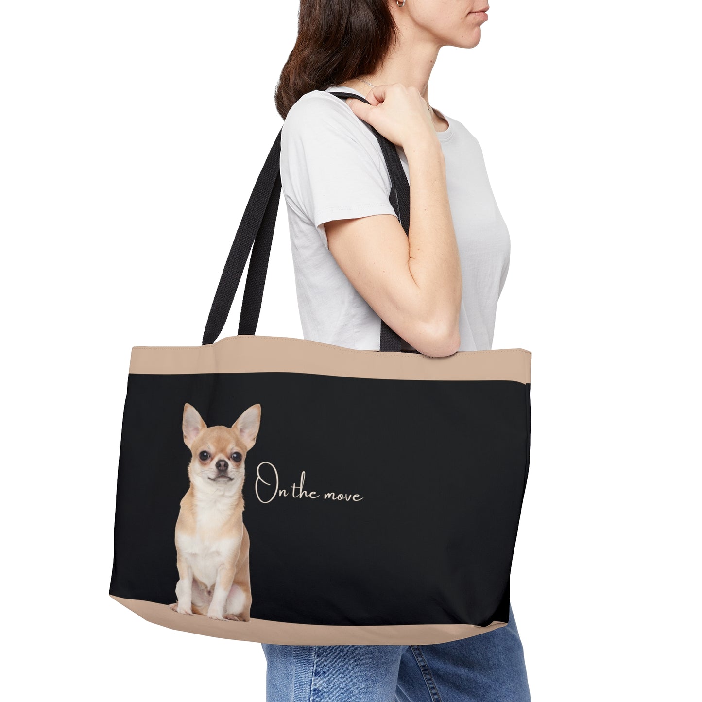 Chihuahua On the Move Weekender Tote Bag