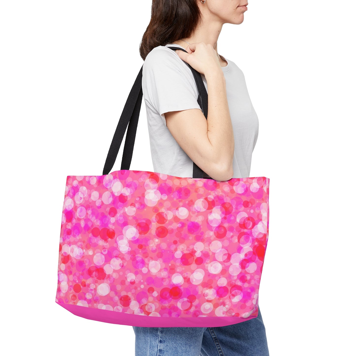 Poppin Pink Weekender Tote Bag