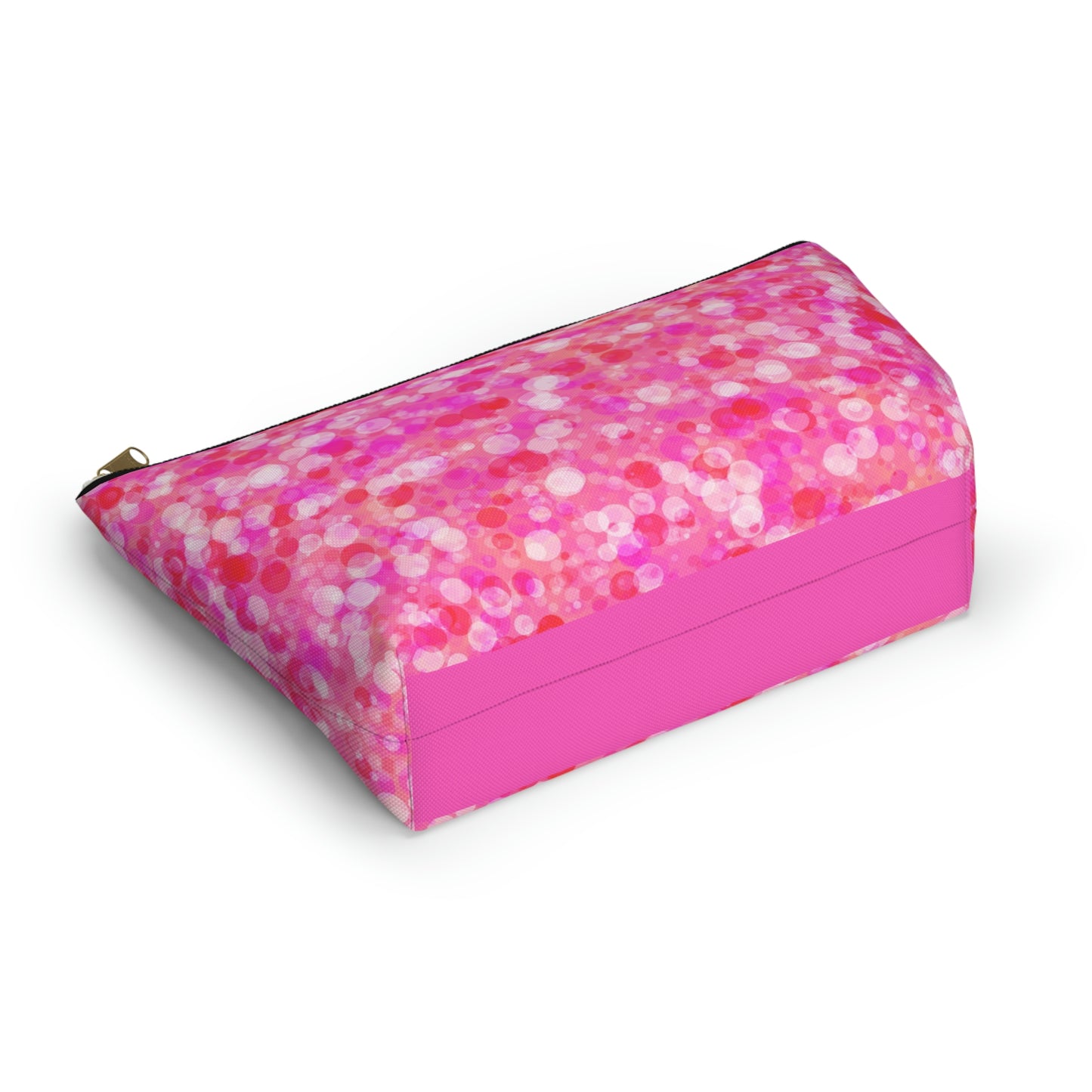 Poppin Pink Accessory Pouch w T-bottom