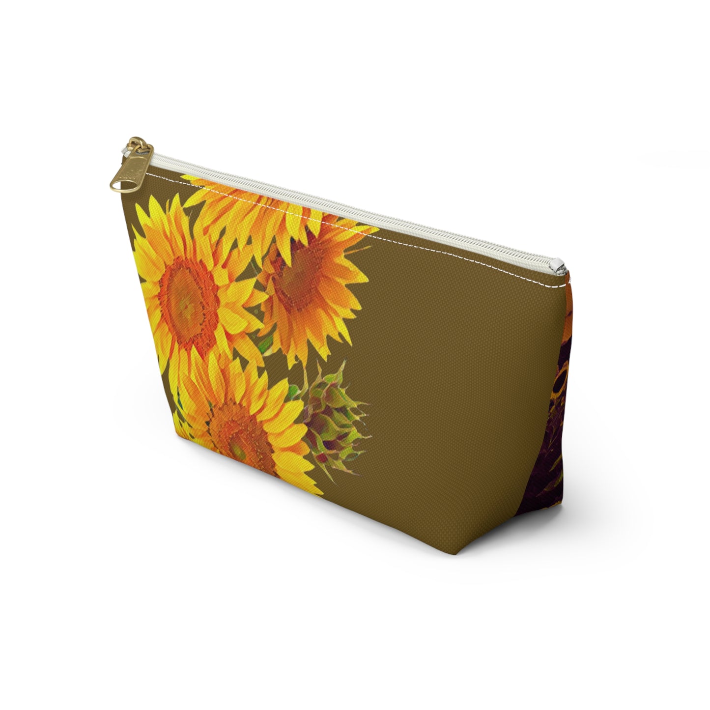 Sunflower Field Accessory Pouch w T-bottom