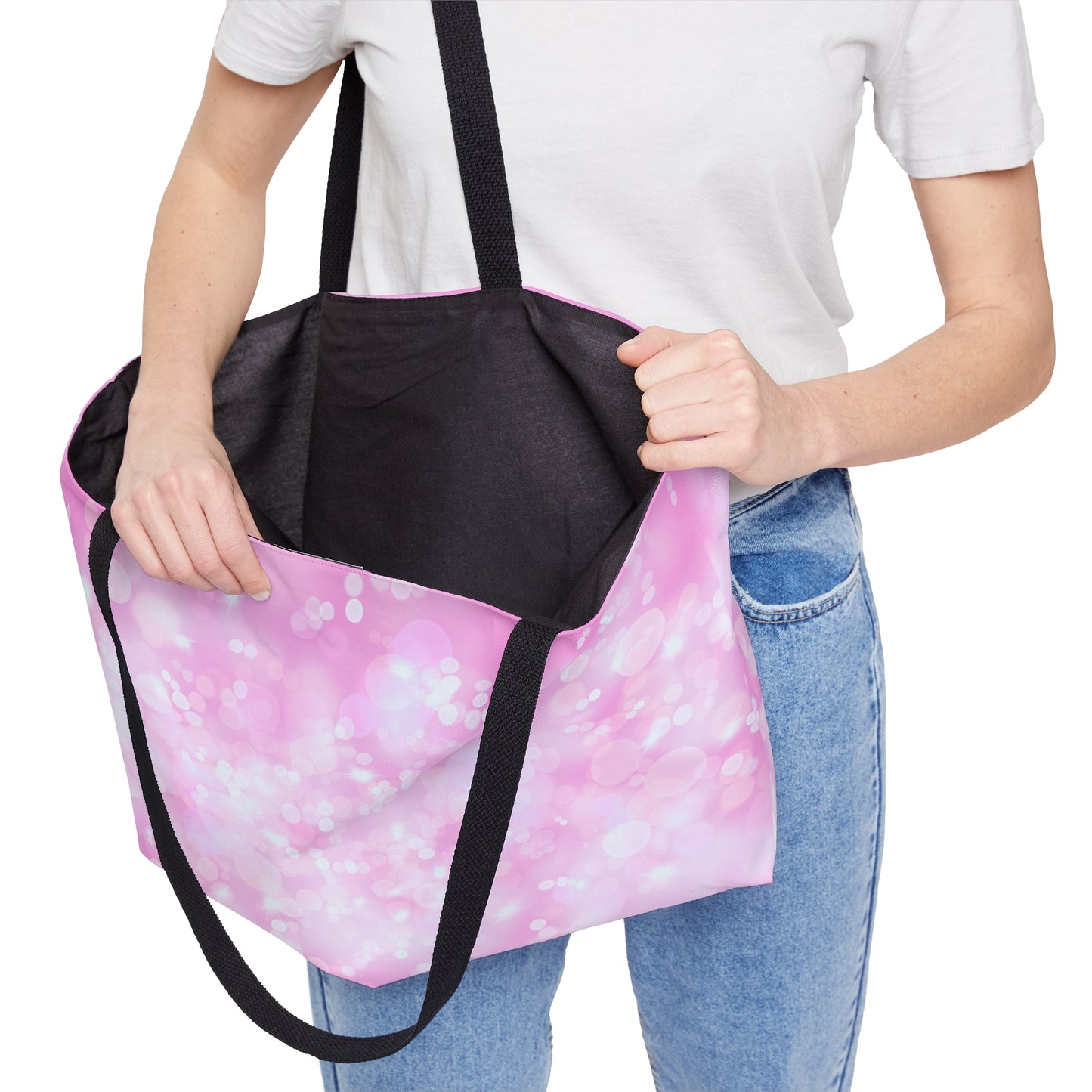 Pink Lightening Weekender Tote Bag