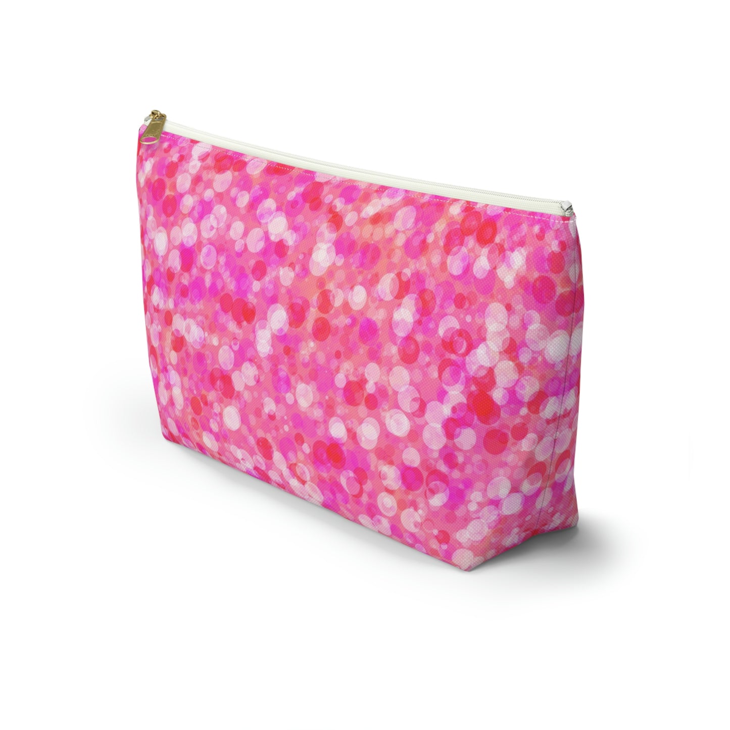 Poppin Pink Accessory Pouch w T-bottom