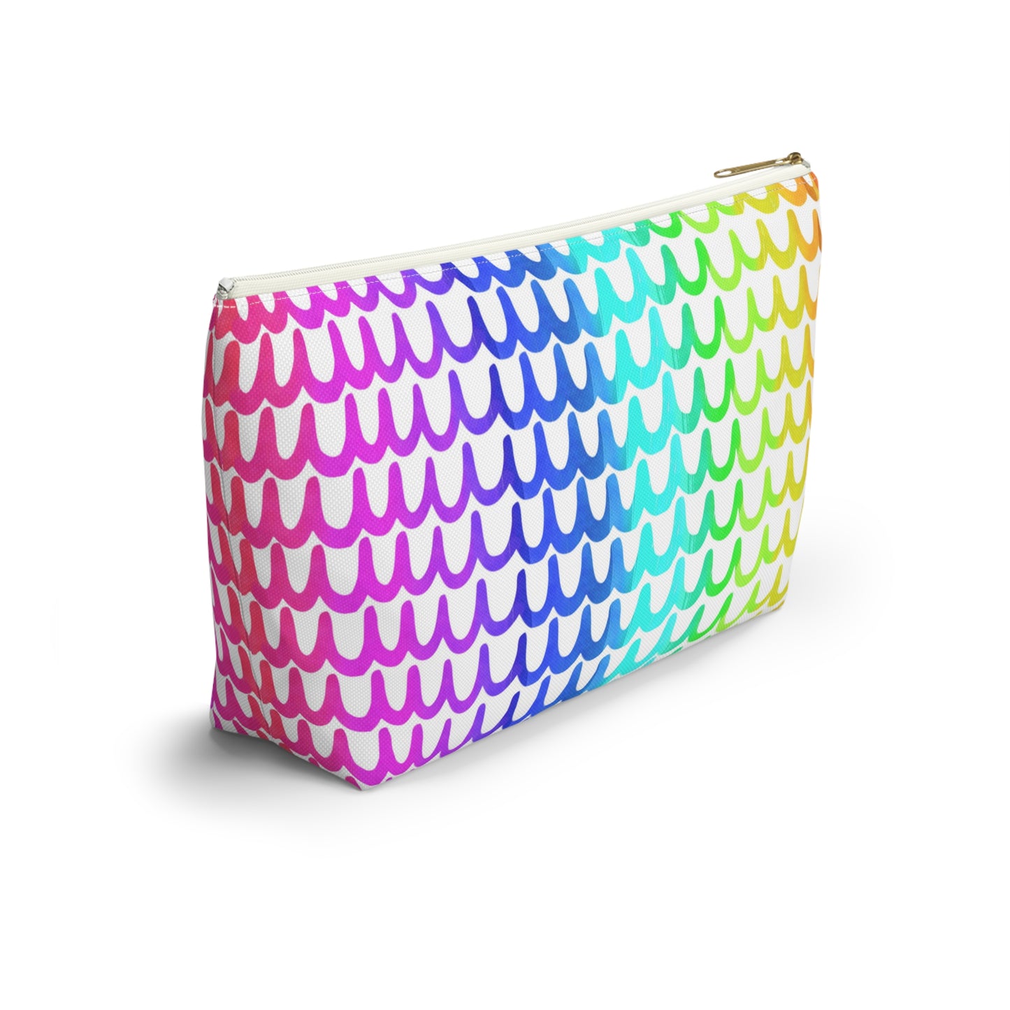 Rainbow Waves Accessory Pouch w T-bottom