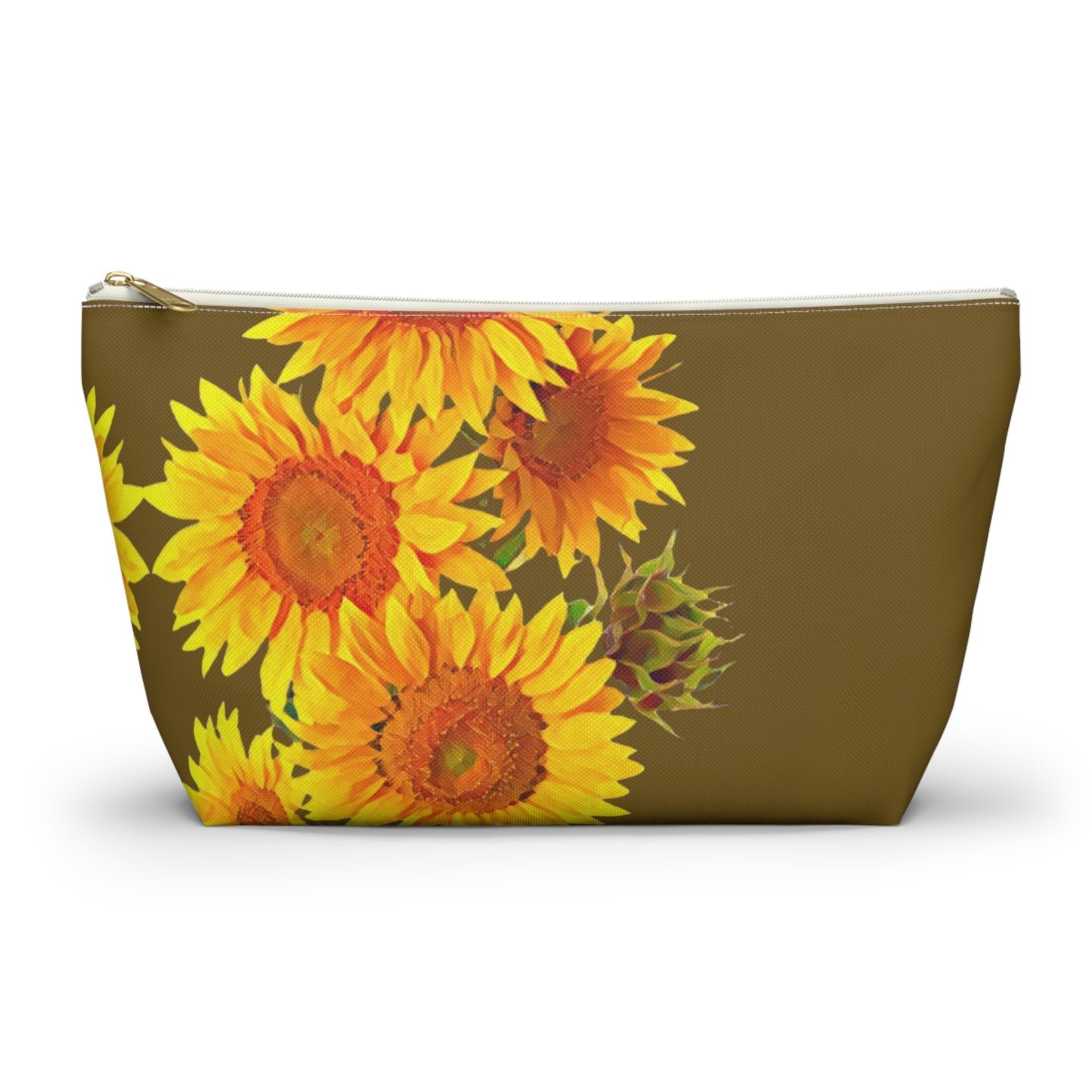 Sunflower Field Accessory Pouch w T-bottom