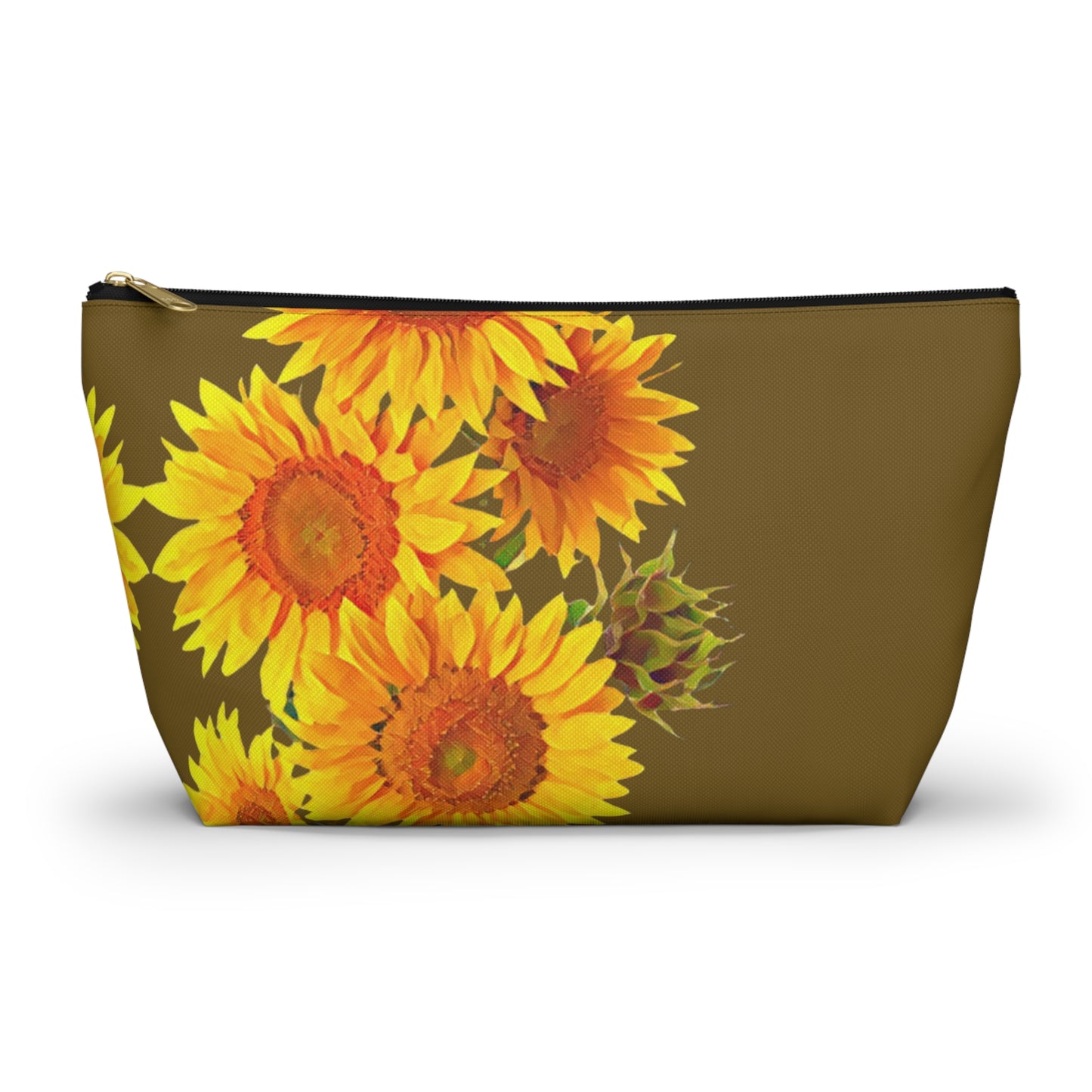 Sunflower Field Accessory Pouch w T-bottom