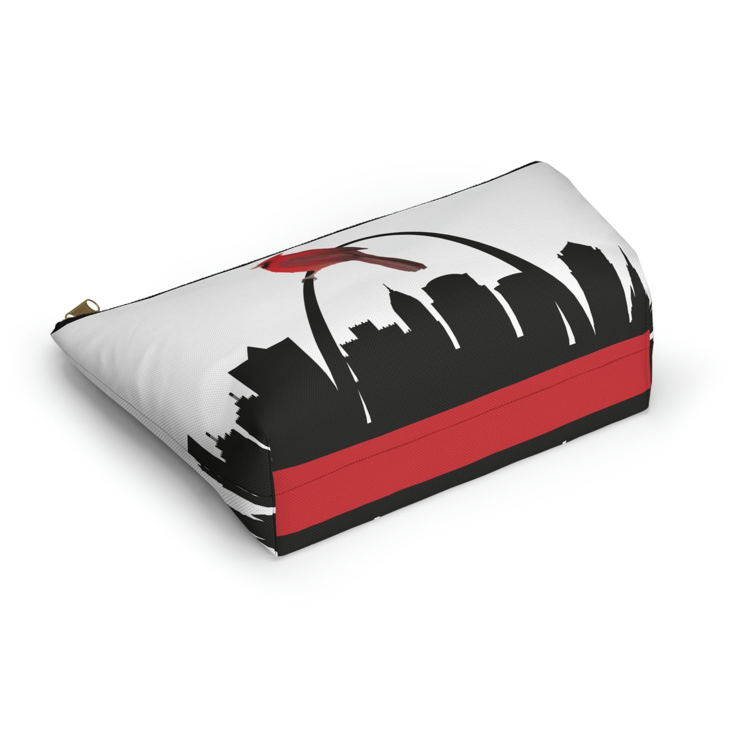 St Louis Skyline & Cardinal Accessory Pouch w T-bottom