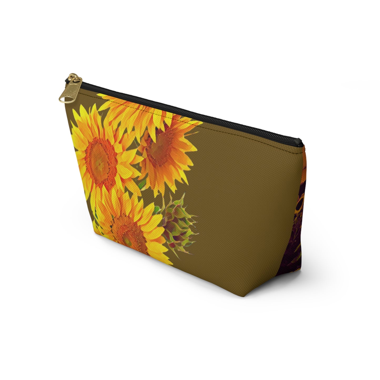 Sunflower Field Accessory Pouch w T-bottom