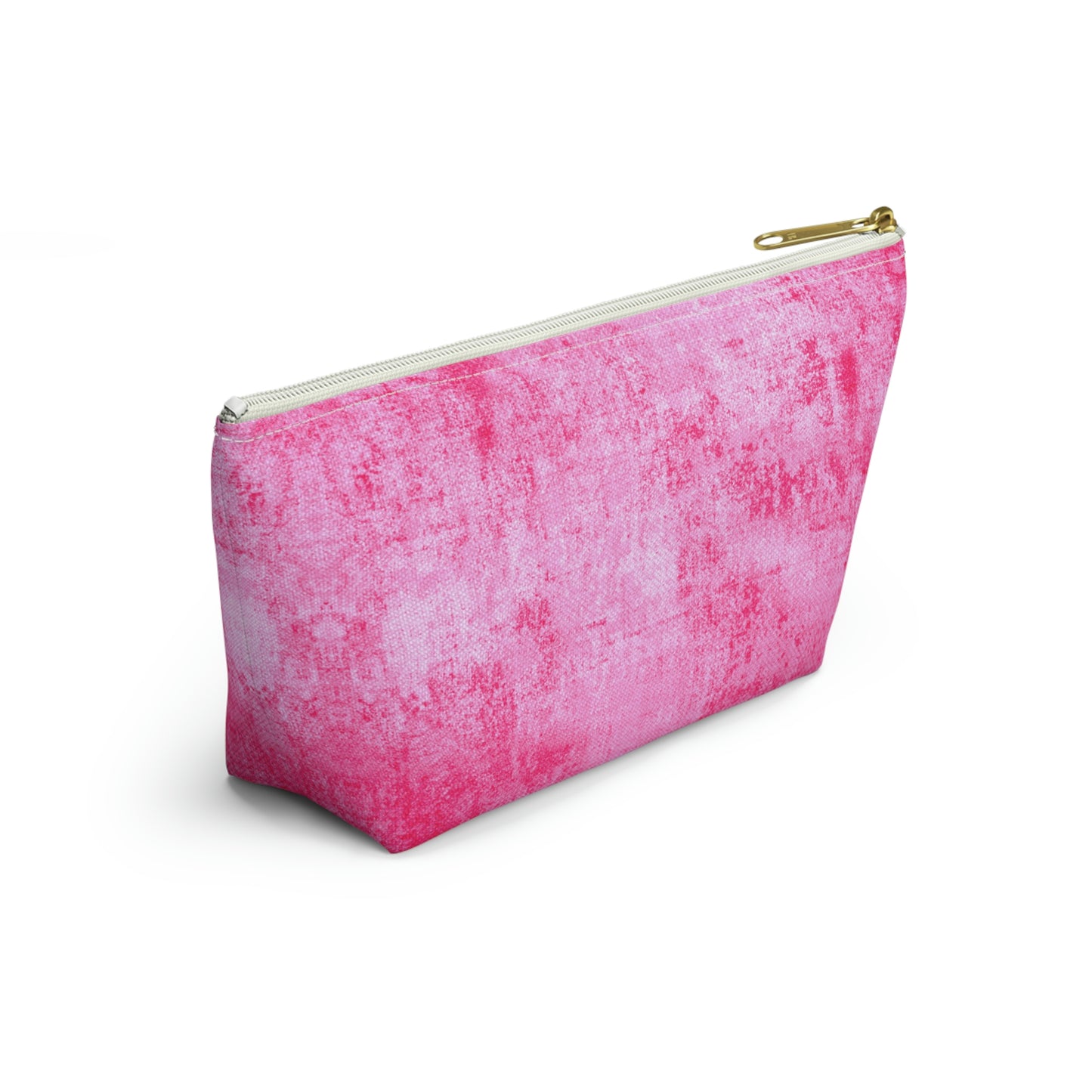 Pink Grunge Accessory Pouch w T-bottom