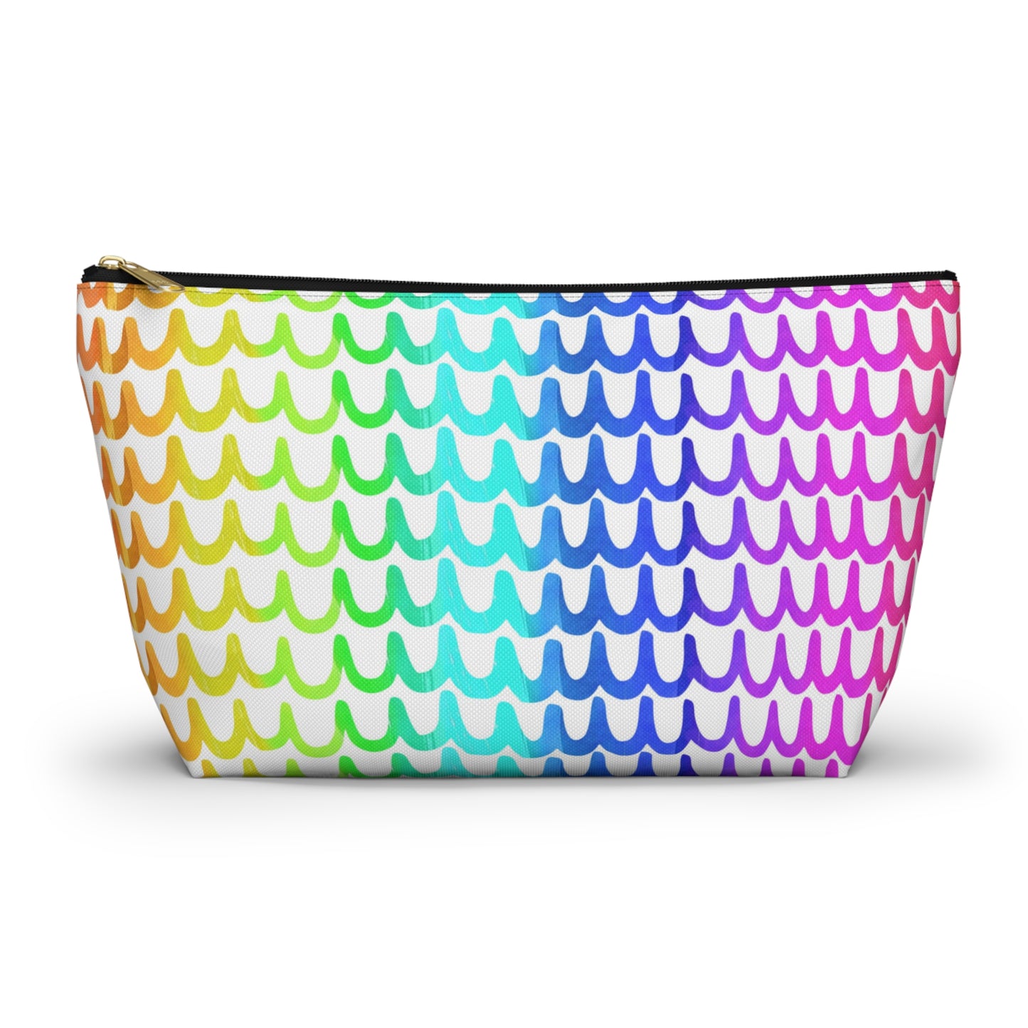 Rainbow Waves Accessory Pouch w T-bottom