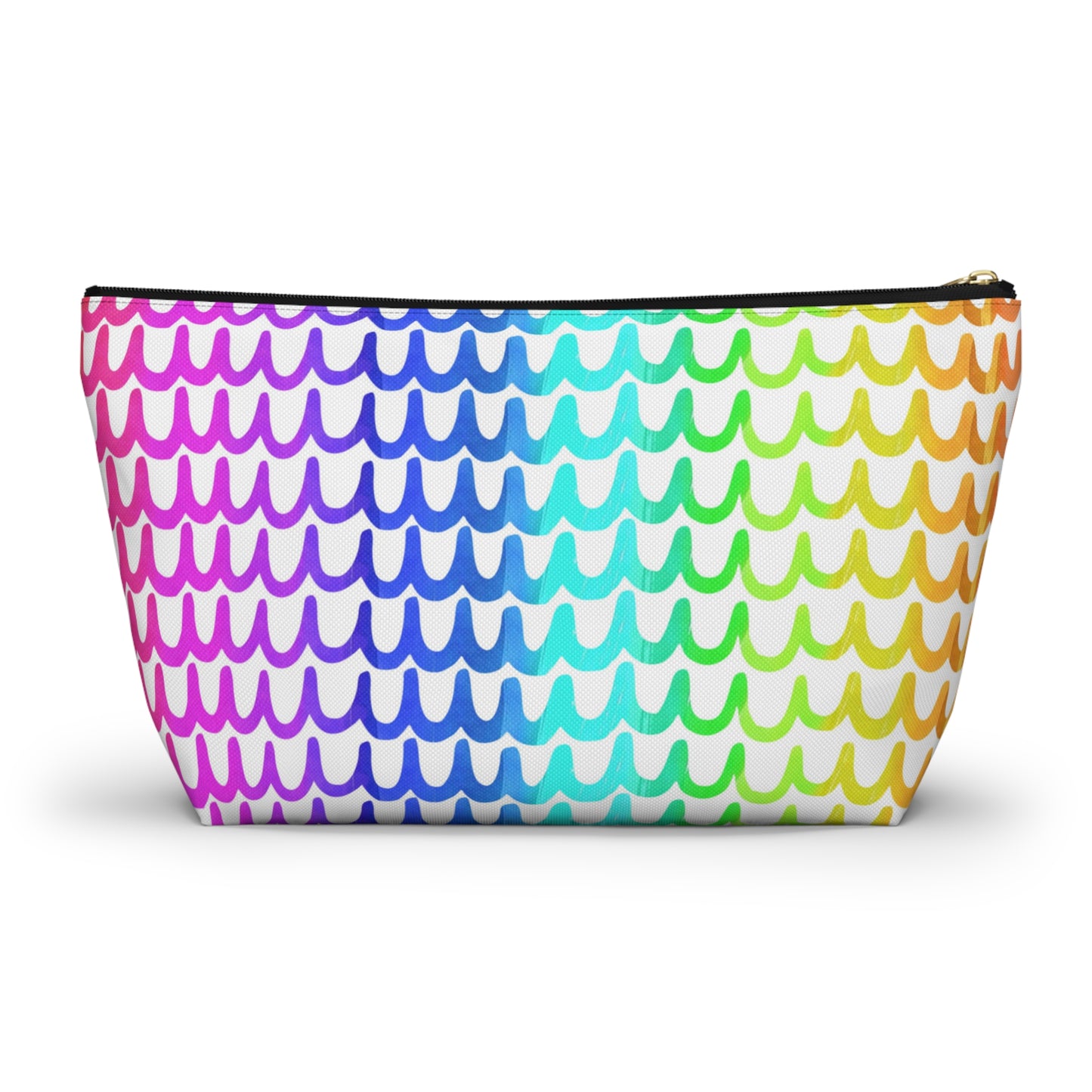 Rainbow Waves Accessory Pouch w T-bottom